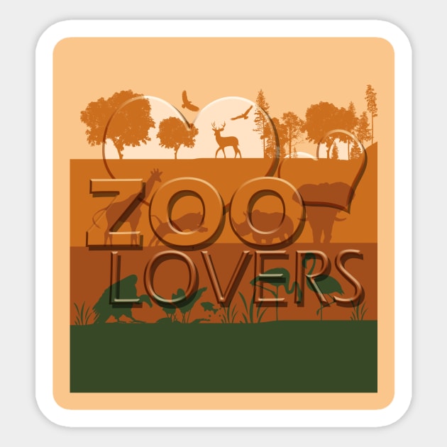 Zoo Lover Sticker by Capturedtee